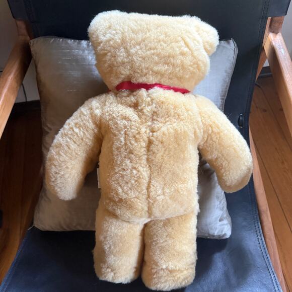 Large 21" Shearling Real Sheepskin Teddy bear Sheepskin Products New Zealand - Picture 8 of 8